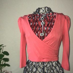 Coral Crop Top